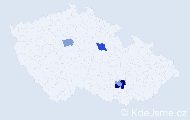 Jméno: 'Saki', počet výskytů 6 v celé ČR