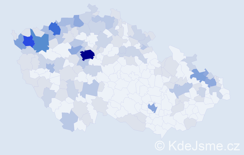 Jméno: 'Gisela', počet výskytů 255 v celé ČR