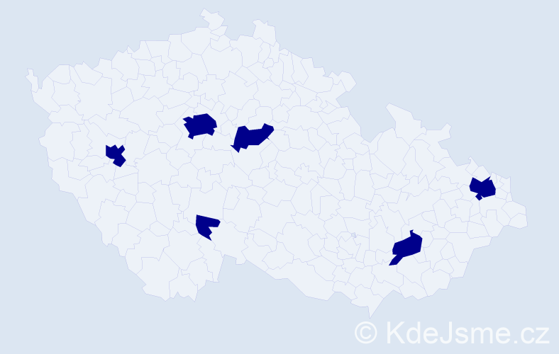 Jméno: 'Lianna', počet výskytů 6 v celé ČR