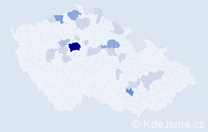 Jméno: 'Oliva', počet výskytů 51 v celé ČR