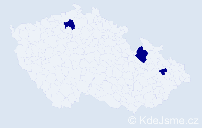 Jméno: 'Max Michael', počet výskytů 3 v celé ČR