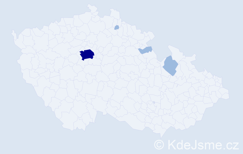 Jméno: 'Soraya', počet výskytů 7 v celé ČR