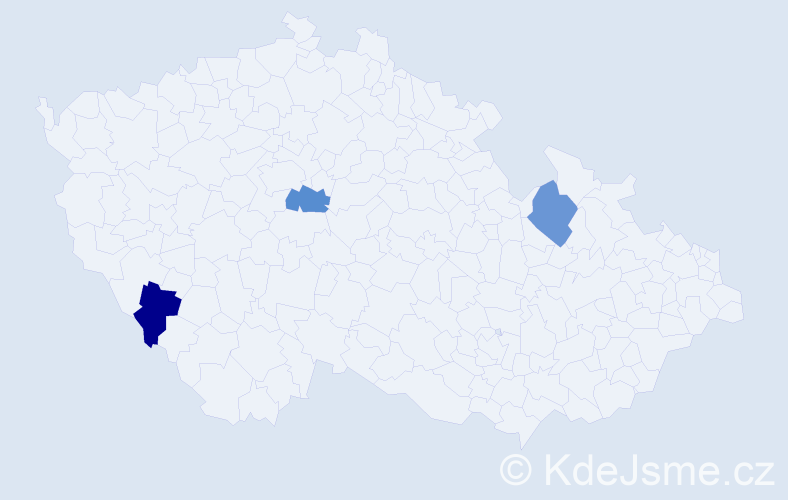 Jméno: 'Roman Karel', počet výskytů 3 v celé ČR