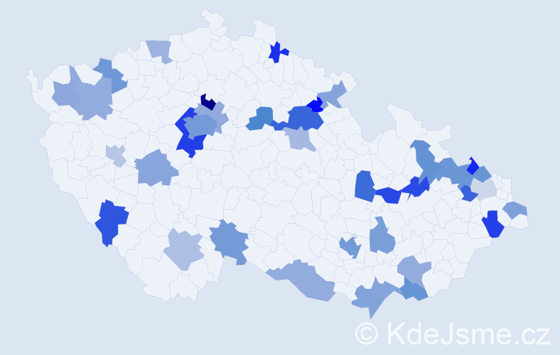 Jméno: 'Nathan', počet výskytů 62 v celé ČR