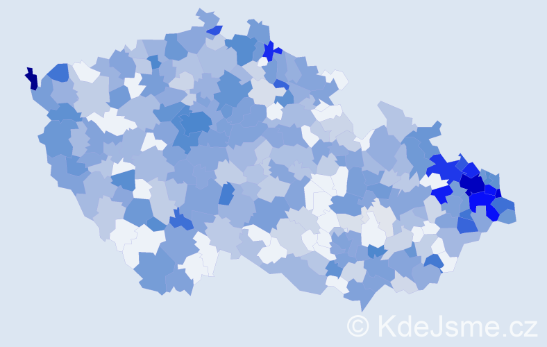 Jméno: 'Sebastián', počet výskytů 938 v celé ČR