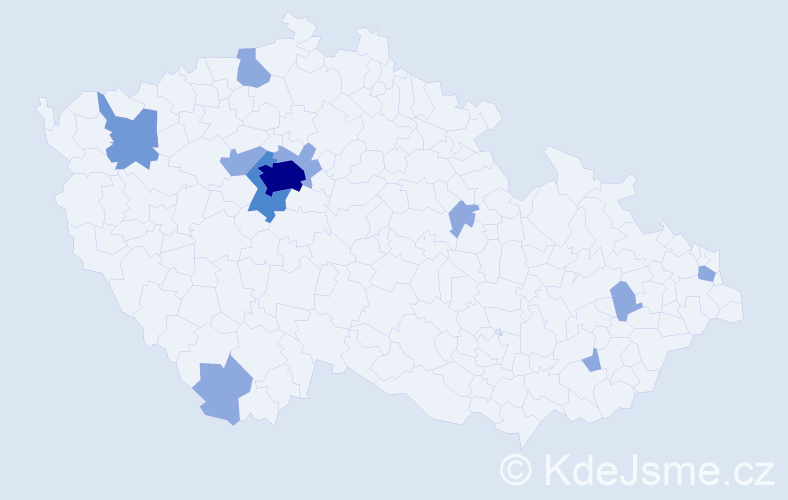 Jméno: 'Dragi', počet výskytů 19 v celé ČR