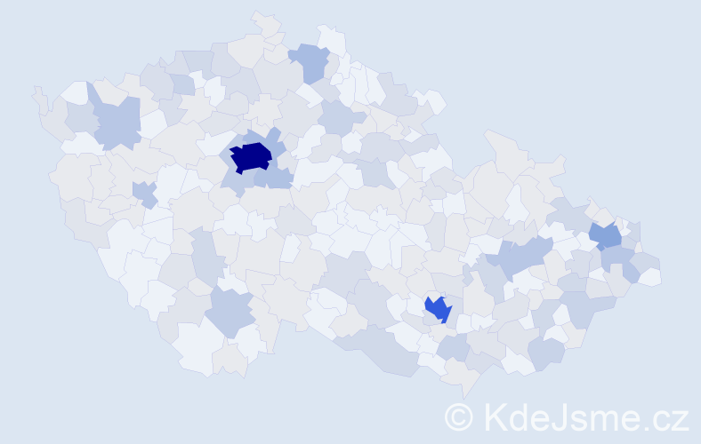 Jméno: 'Lucas', počet výskytů 418 v celé ČR