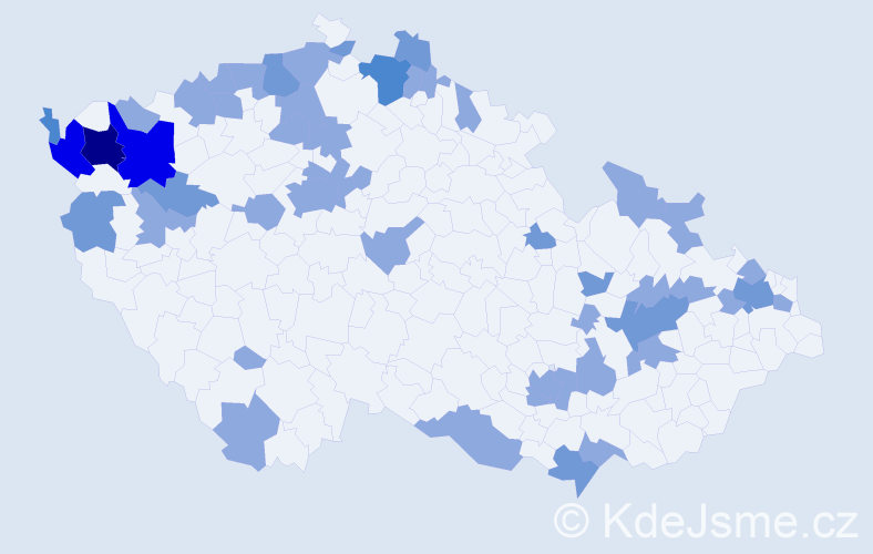 Jméno: 'Elfriede', počet výskytů 76 v celé ČR