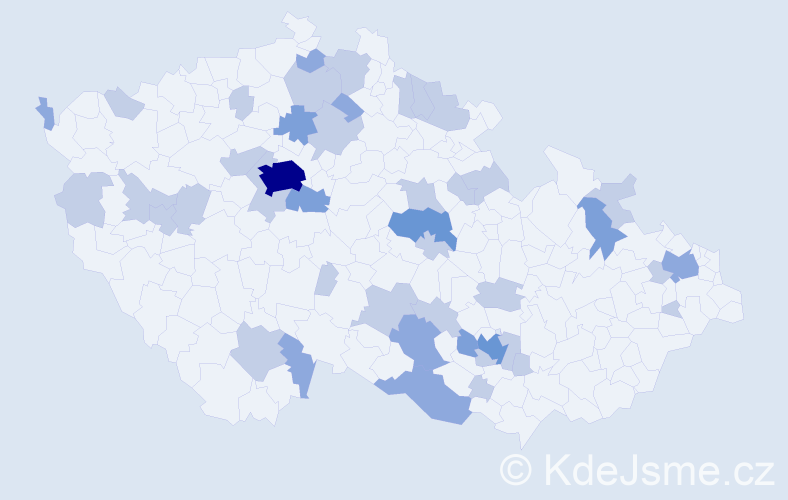 Jméno: 'Soběslav', počet výskytů 74 v celé ČR