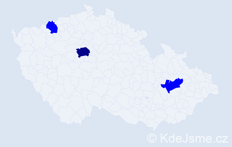 Jméno: 'Cristián', počet výskytů 4 v celé ČR