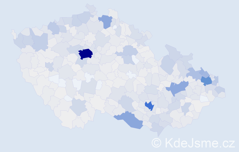 Jméno: 'Maria', počet výskytů 2392 v celé ČR