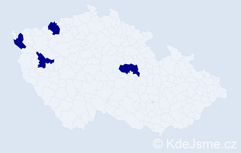 Jméno: 'Minh Duy', počet výskytů 4 v celé ČR