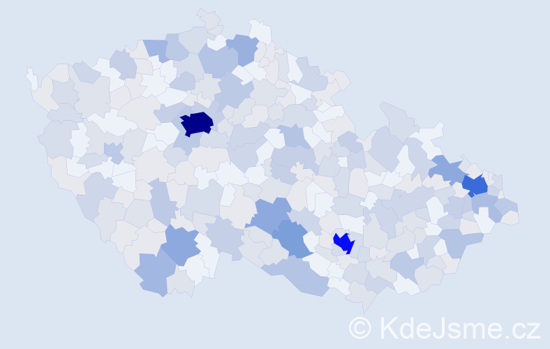 Jméno: 'Tina', počet výskytů 587 v celé ČR