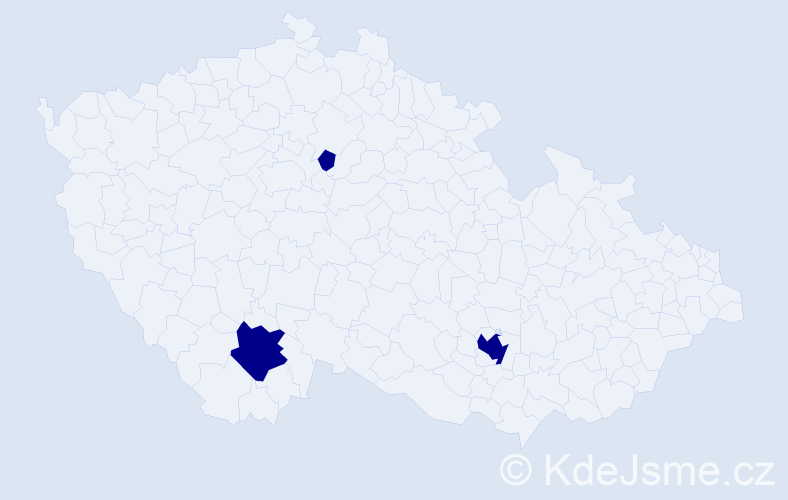 Jméno: 'Yaseen', počet výskytů 3 v celé ČR