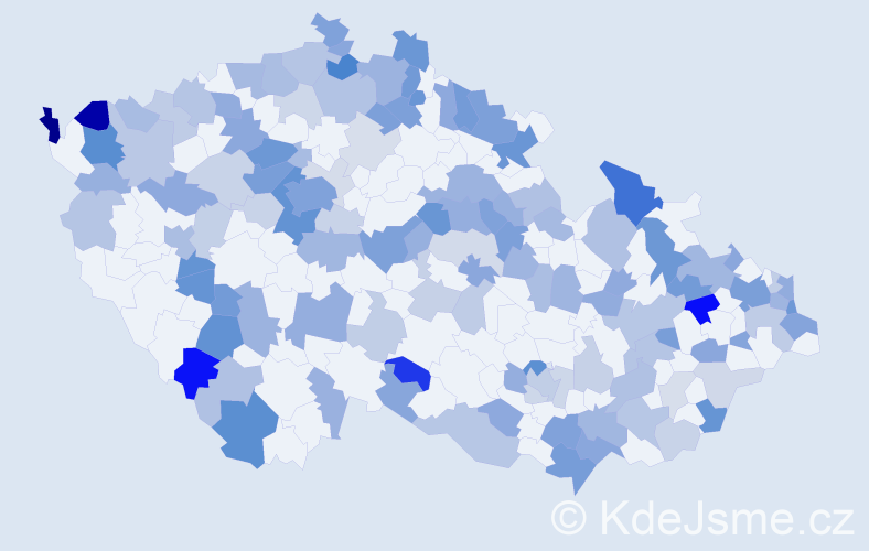 Jméno: 'Vendelín', počet výskytů 281 v celé ČR