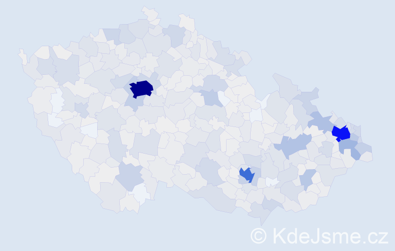 Jméno: 'Sylvie', počet výskytů 2250 v celé ČR