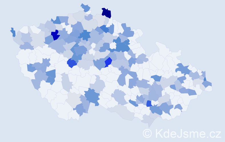 Jméno: 'Slavoj', počet výskytů 281 v celé ČR