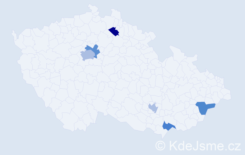 Jméno: 'Adam Sebastian', počet výskytů 8 v celé ČR