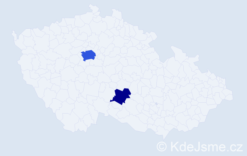 Jméno: 'Aiden', počet výskytů 6 v celé ČR