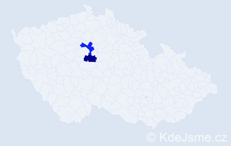 Jméno: 'Keshet', počet výskytů 2 v celé ČR