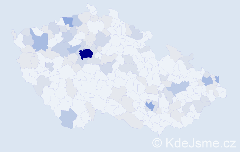 Jméno: 'Malvína', počet výskytů 214 v celé ČR