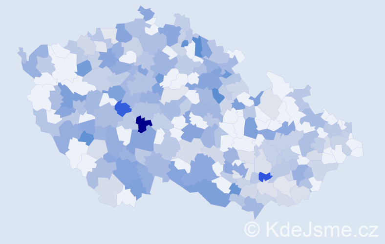 Jméno: 'Katka', počet výskytů 439 v celé ČR