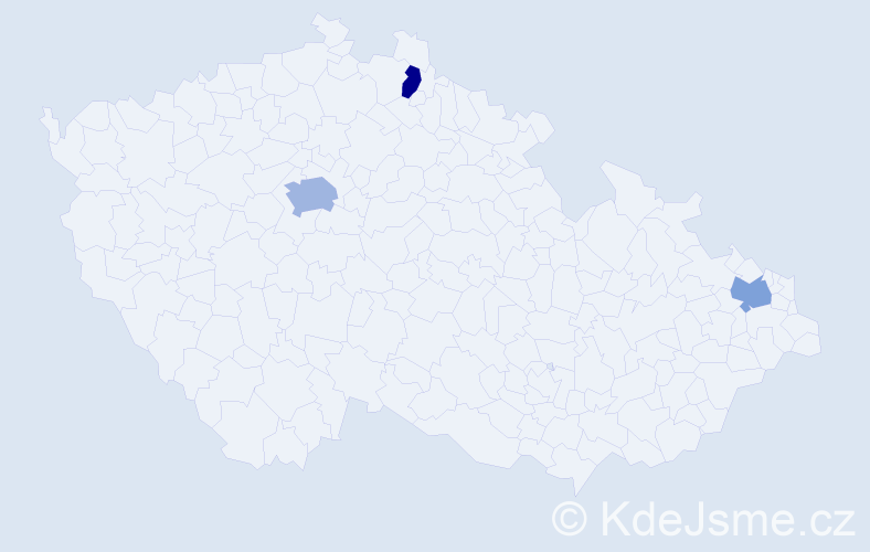 Jméno: 'Ramiro', počet výskytů 4 v celé ČR