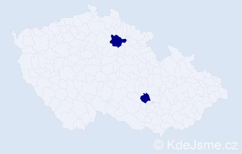 Jméno: 'Matouš Jakub', počet výskytů 2 v celé ČR