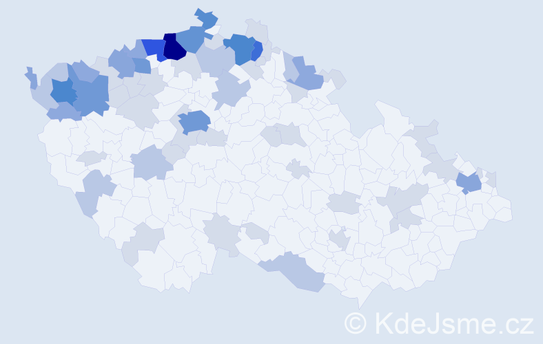 Jméno: 'Christa', počet výskytů 161 v celé ČR