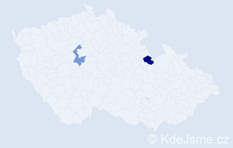 Jméno: 'Daniel Stephen', počet výskytů 2 v celé ČR