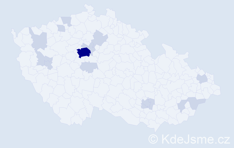 Jméno: 'Hamid', počet výskytů 27 v celé ČR