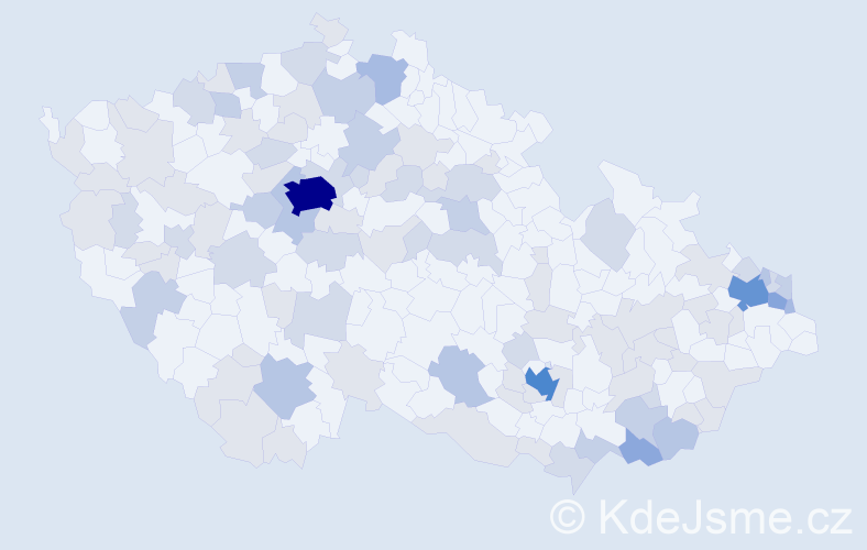 Jméno: 'Branislav', počet výskytů 227 v celé ČR
