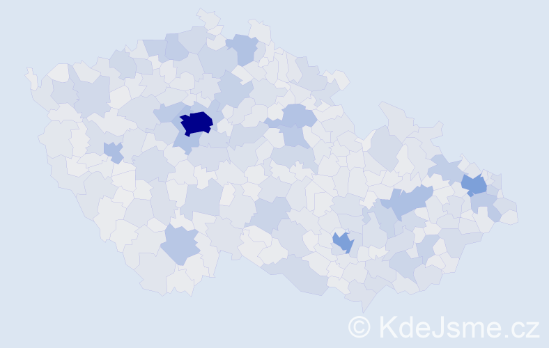 Jméno: 'Jakub', počet výskytů 102449 v celé ČR