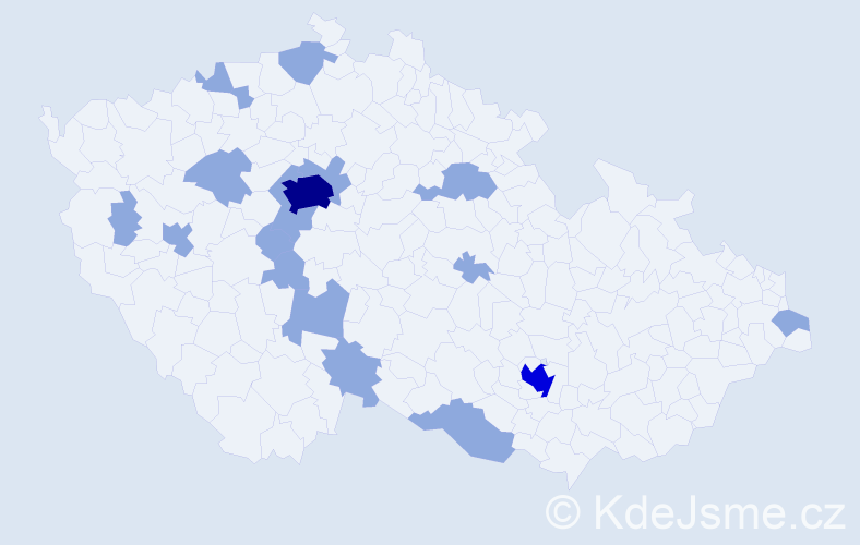 Jméno: 'Belinda', počet výskytů 29 v celé ČR