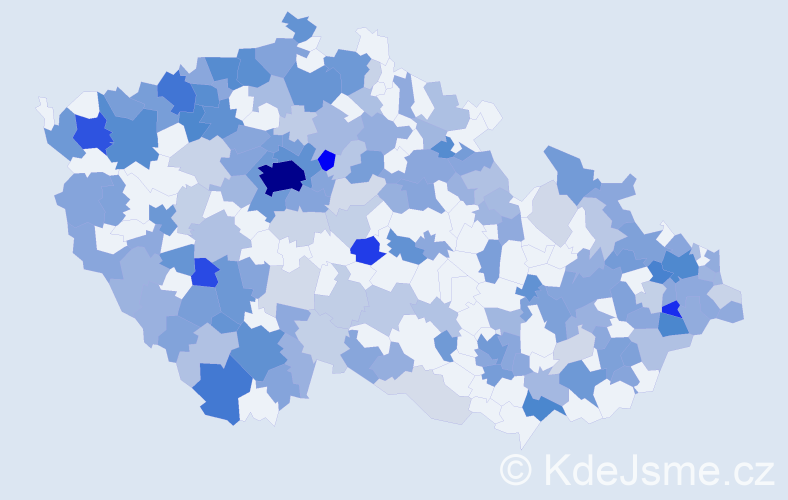 Jméno: 'Jelena', počet výskytů 526 v celé ČR