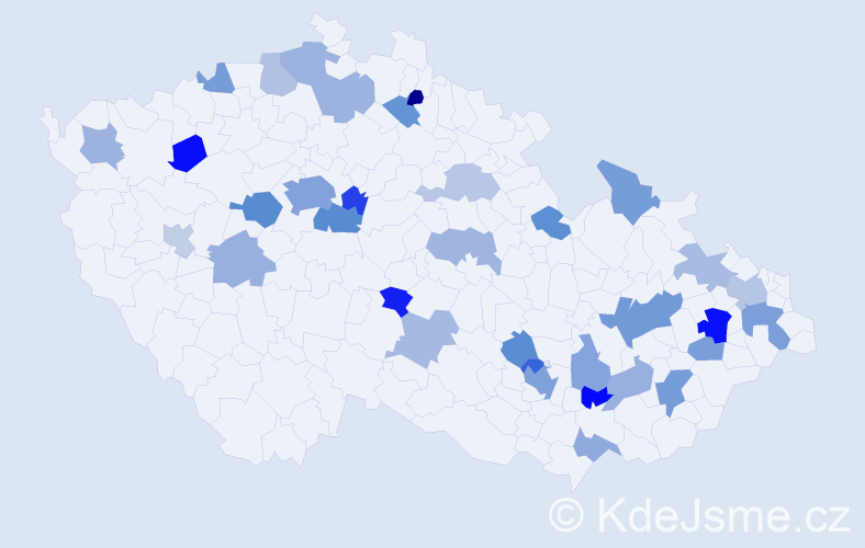 Jméno: 'Teo', počet výskytů 60 v celé ČR