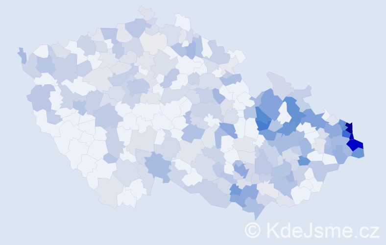 Jméno: 'Boleslav', počet výskytů 671 v celé ČR