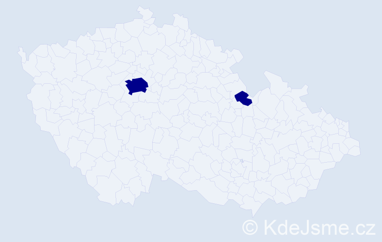 Jméno: 'Jacek Pawel', počet výskytů 2 v celé ČR