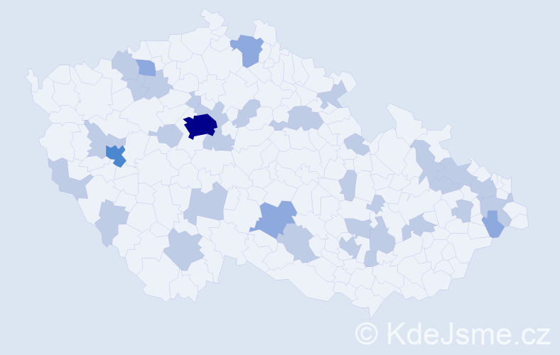 Jméno: 'Vladivoj', počet výskytů 54 v celé ČR