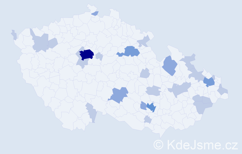 Jméno: 'Ambrož', počet výskytů 47 v celé ČR