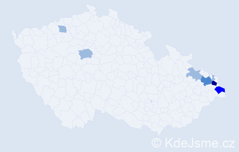 Jméno: 'Oton', počet výskytů 13 v celé ČR