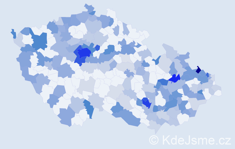 Jméno: 'Sophie', počet výskytů 435 v celé ČR