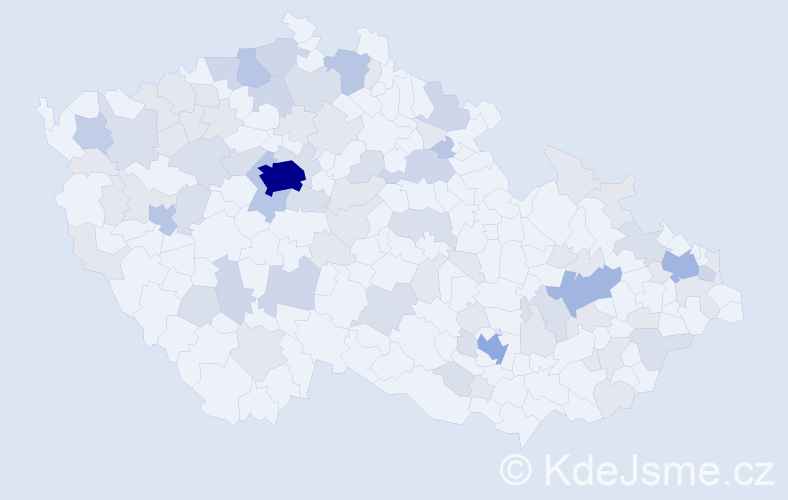 Jméno: 'Elisa', počet výskytů 186 v celé ČR