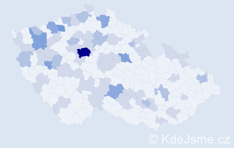 Jméno: 'Olena', počet výskytů 107 v celé ČR