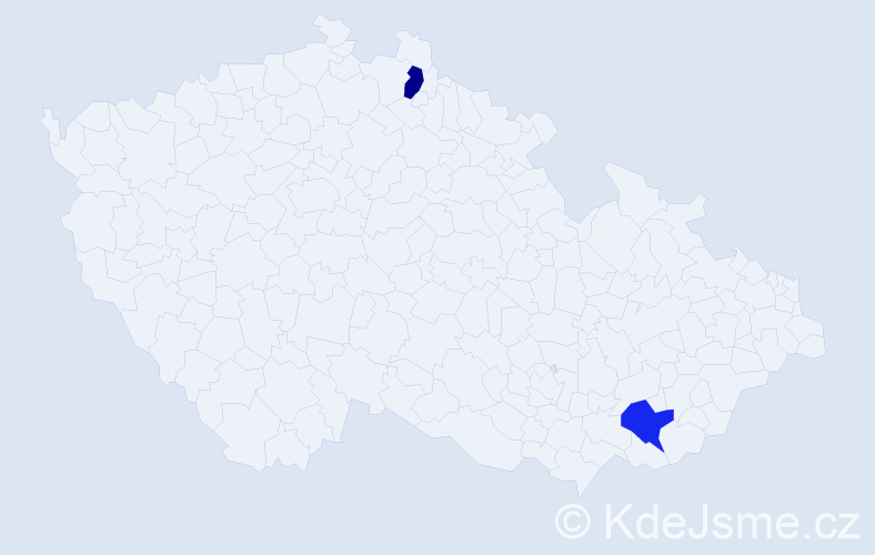 Jméno: 'Filip Nikolas', počet výskytů 2 v celé ČR