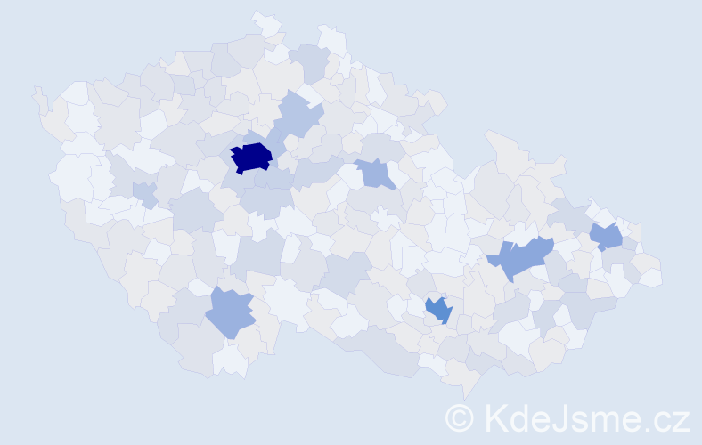 Jméno: 'Adina', počet výskytů 497 v celé ČR