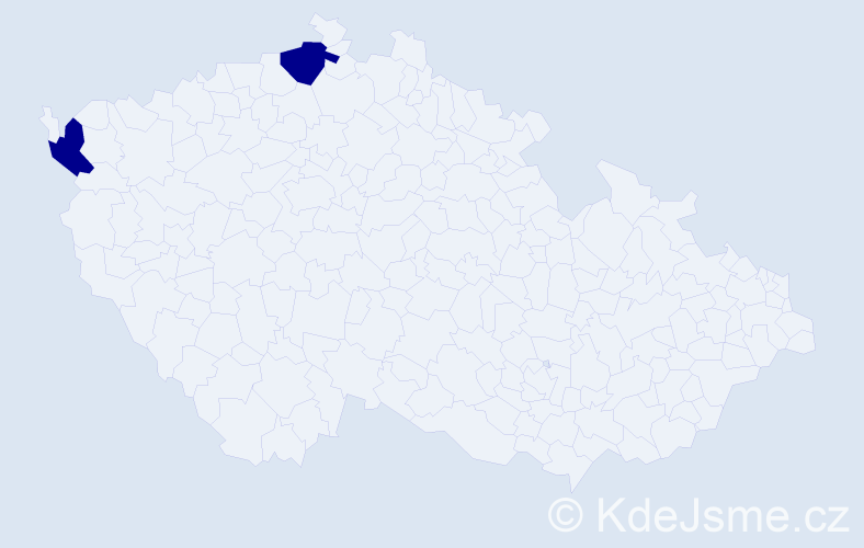Jméno: 'Duyen', počet výskytů 2 v celé ČR
