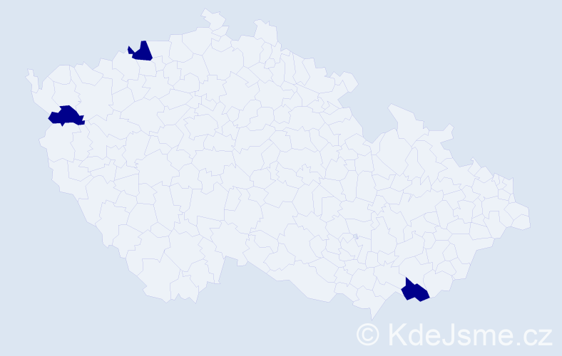 Jméno: 'Lukáš James', počet výskytů 3 v celé ČR