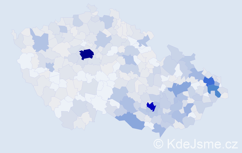 Jméno: 'Vítězslava', počet výskytů 1108 v celé ČR