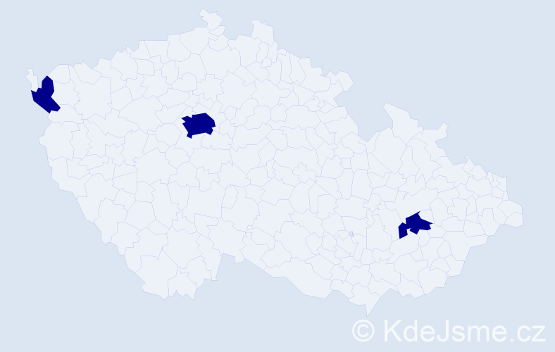 Jméno: 'The Vinh', počet výskytů 3 v celé ČR
